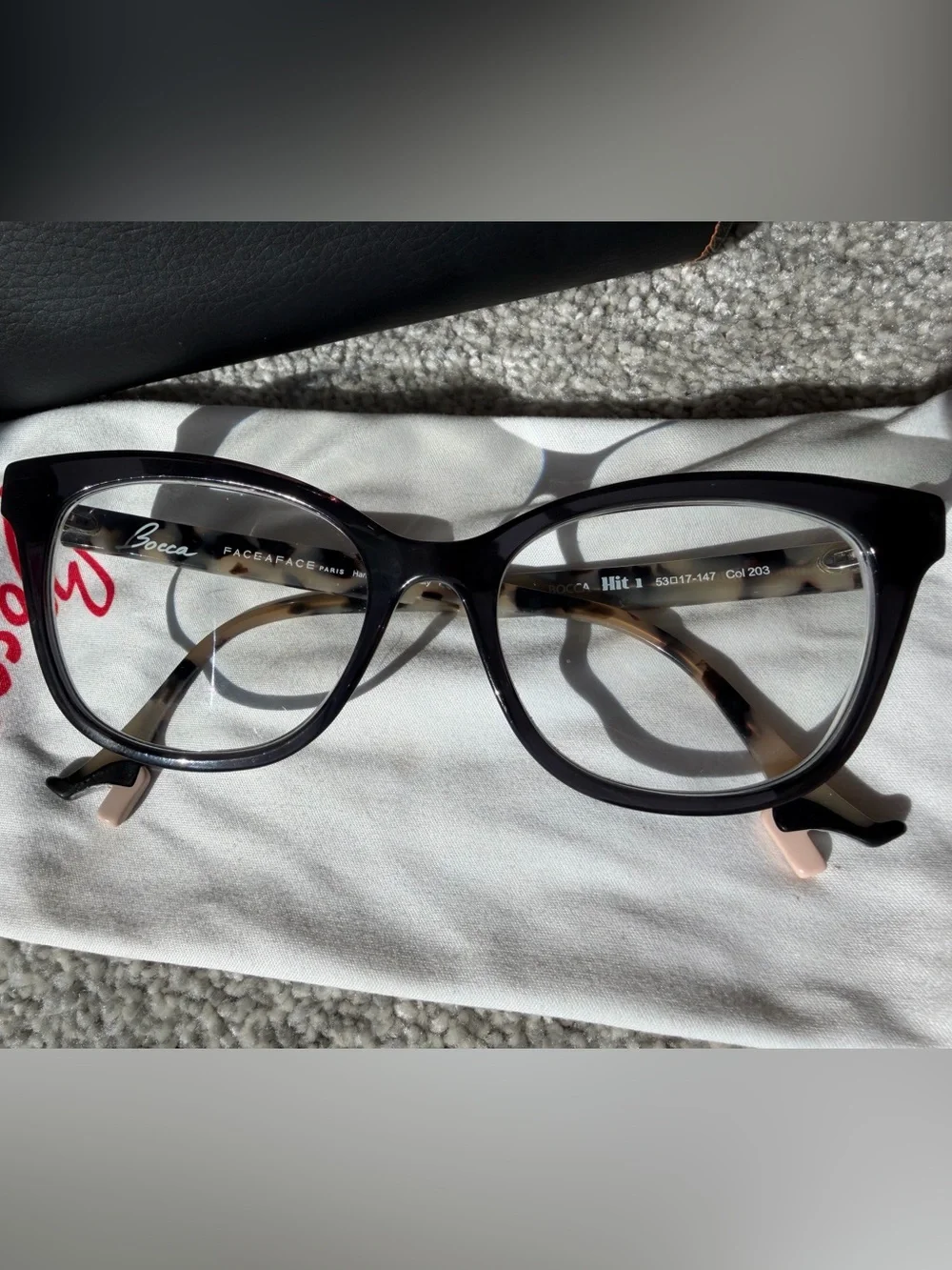 Face à Face Paris Bocca Hit 1 203 Designer Eyeglass High Heel Frames Italy